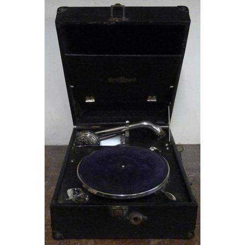 308 - A New Royal portable gramophone player