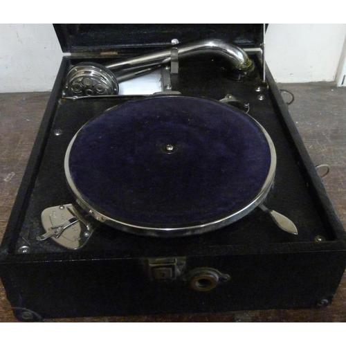 308 - A New Royal portable gramophone player