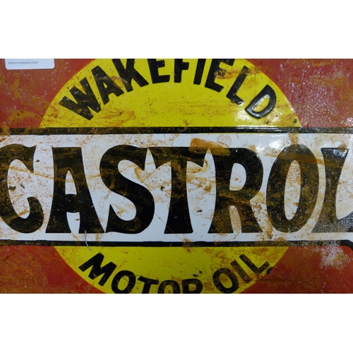 310 - An enamelled Castrol Motor Oil sign