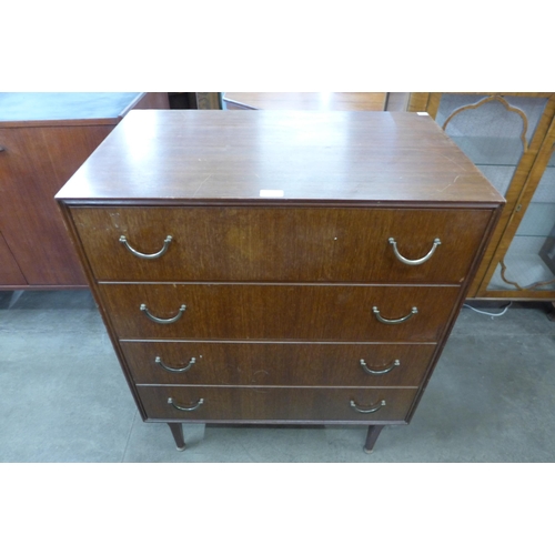 45 - A Meredew tola wood chest of drawers