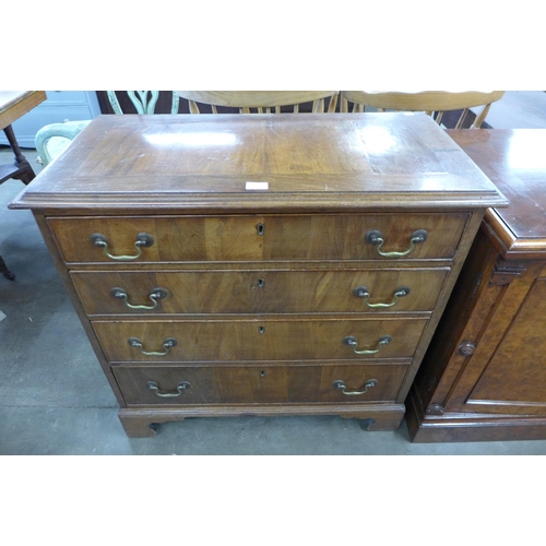 81 - A George III walnut chest of drawers
