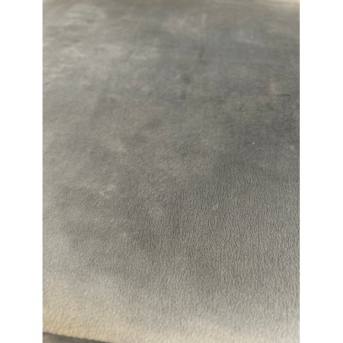 1495 - A Hoxton grey velvet ottoman footstool