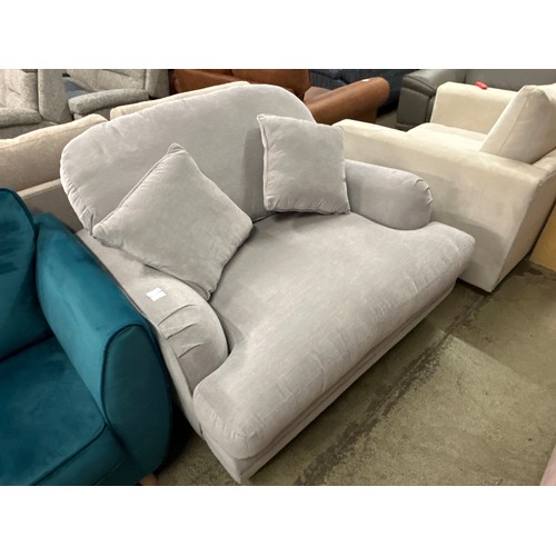 1534 - A storm grey upholstered love seat