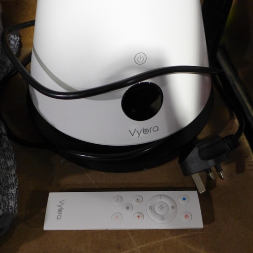 3033 - Vybra 3 In 1 White Heater with Remote, original RRP £119.99 + VAT (310-82) * This lot is subject to ... 