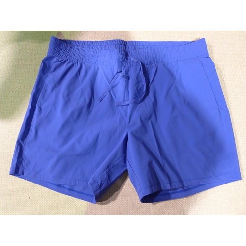 3042 - Five pairs of women's blue Tuff Athletics shorts - size M * this lot is subject to VAT