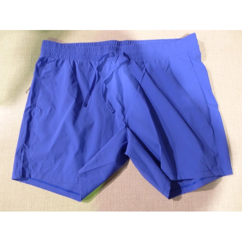 3052 - Five pairs of women's blue Tuff Athletics shorts - mixed size * this lot is subject to VAT