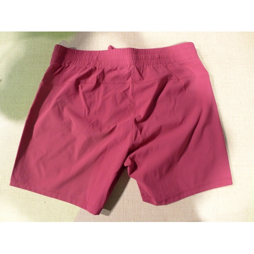 3057 - Five pairs of women's cherry pink Tuff Athletics shorts - size XXL * this lot is subject to VAT