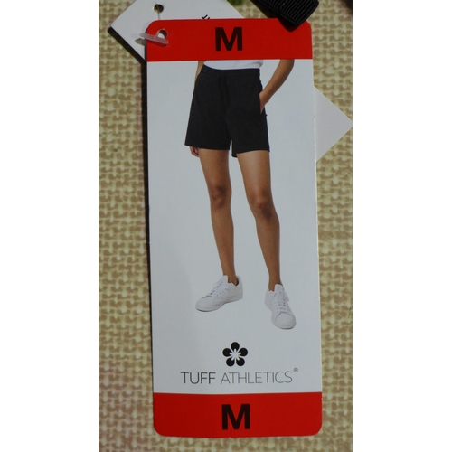 3060 - Five pairs of women's black Tuff Athletics shorts - size M * this lot is subject to VAT