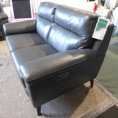 3086 - Grace Grey Leather Power Reclining 2 Seater Sofa, original RRP £699.99 + VAT (310-166) * This lot is... 