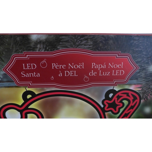 3089 - Two LED Santa hanging lights