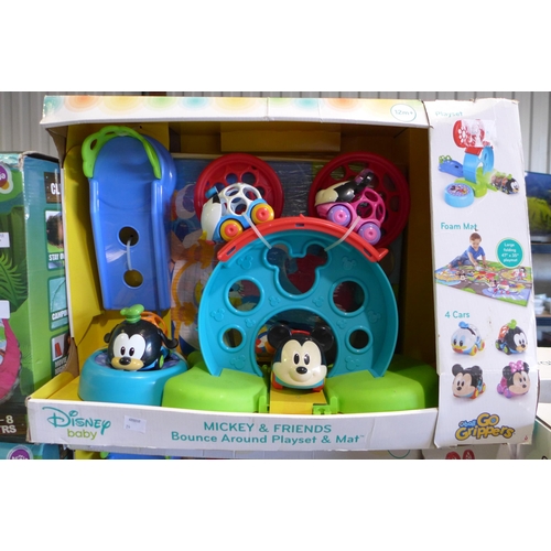 3107 - Disney Baby - Mickey and Friends - Bounce Around Playset & Mat (12m +)