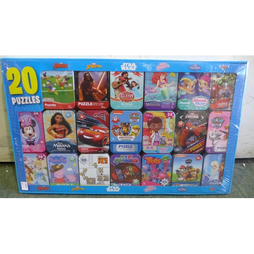 3112 - Box of 20 character puzzle tins