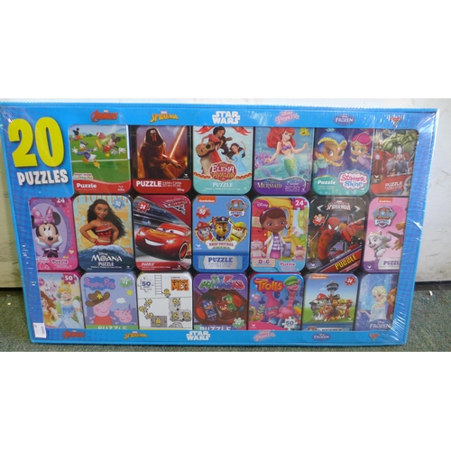 3114 - Box of 20 character puzzle tins