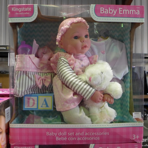 3136 - Baby Emma doll set and accessories (ages 3+)