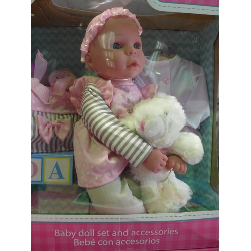 3138 - Baby Emma doll set and accessories (ages 3+)