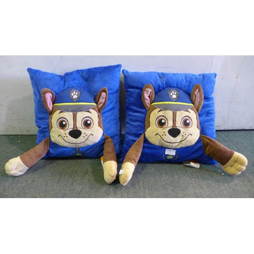 3145 - Two Nickelodeon 3D Paw Patrol cushions