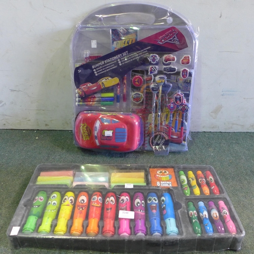 3148 - Disney Pixar Cars stationery pack and Chalk Marker Pack