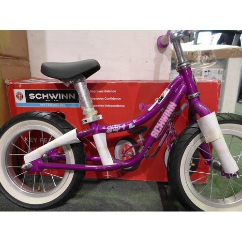 3149 - Child's Schwinn Skip 4 purple balance bike