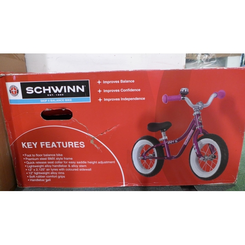 3149 - Child's Schwinn Skip 4 purple balance bike