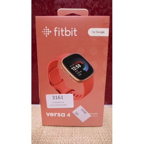 3161 - Fitbit Versa 4 Pink Activity Band , Original RRP £144.99 + vat                                 (309-... 