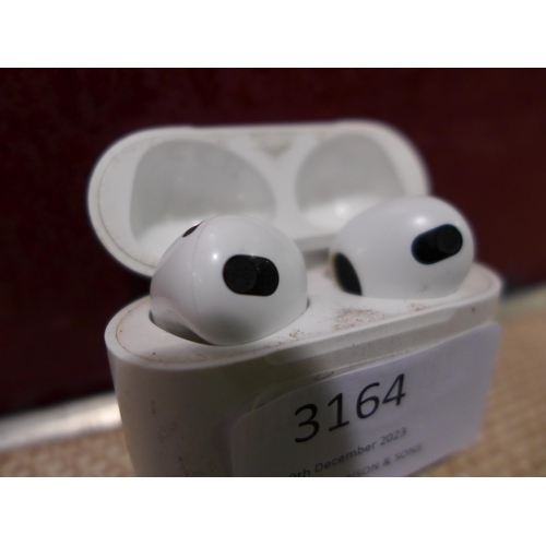 3164 - Apple 3rd Gen Airpods & Case - Model Mme73Zm/A, Original RRP £139.99 + vat    (309-244)   * This lot... 