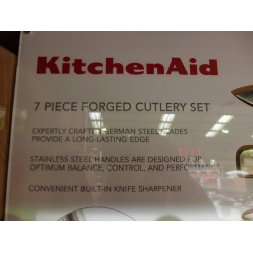 3173 - KitchenAid German Stainless Steel Knife Set (In Display Case)  (309-250)   * This lot is subject to ... 