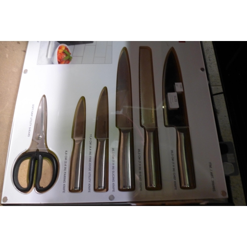 3173 - KitchenAid German Stainless Steel Knife Set (In Display Case)  (309-250)   * This lot is subject to ... 