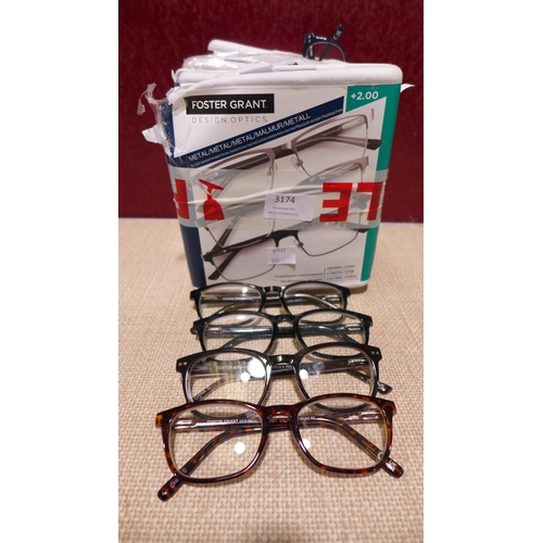 3174 - Quantity of Mens and  Ladies Reading Glasses - various strengths  (310-6-10) * This lot is subject t... 