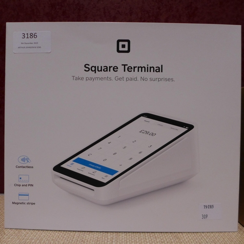 3186 - Square Terminal & Paper  Bundle , Original RRP £144.99 + vat   (309-236)   * This lot is subject to ... 