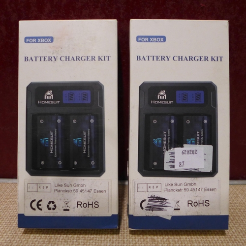 3209 - Two battery charger kits for Xbox