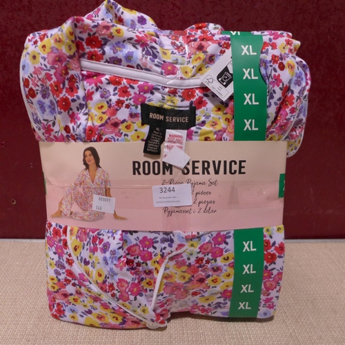 3244 - Five Room Service two piece pyjama sets - size XL * this lot is subject to VAT