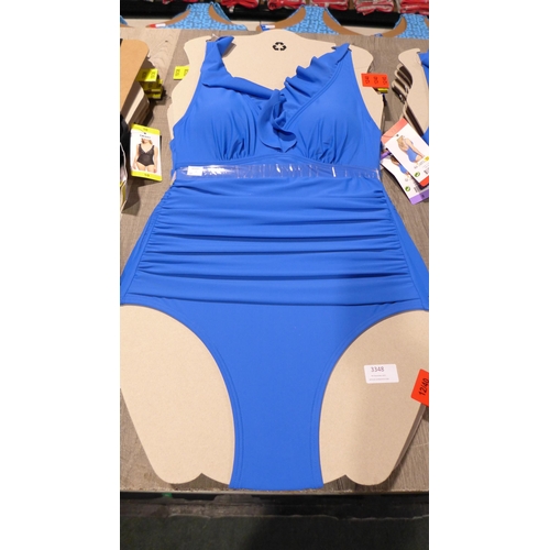 3348 - Five blue DKNY swimming costumes - mixed size (8,10,12,14) * this lot is subject to VAT