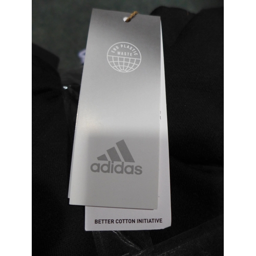 3365 - Five men's black Adidas hoodies - size XL * this lot is subject to VAT