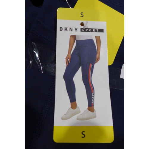 3396 - Five pairs of navy DKNY Sport leggings - size S * this lot is subject to VAT