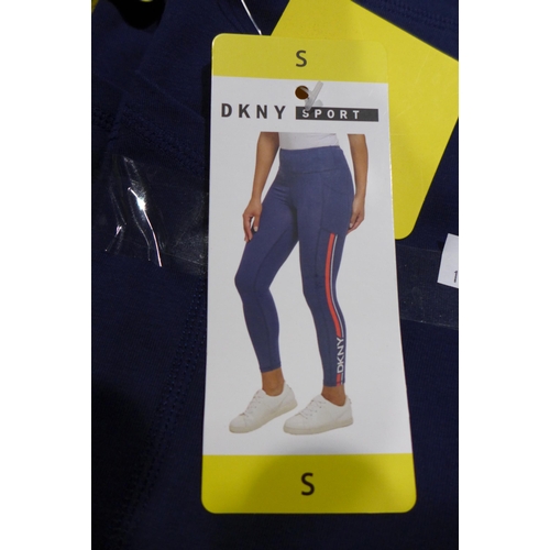 3399 - Five pairs of navy DKNY Sport leggings - size S * this lot is subject to VAT