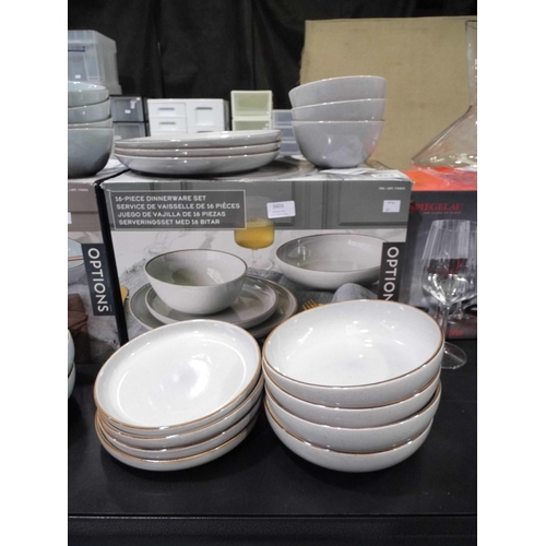 3403 - Options Grey Stoneware Dinnerware  (309-212)   * This lot is subject to vat