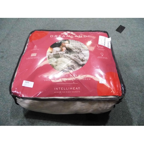 3435 - Husky Fur Heated Throw - 120 X 160 cm               (309-228)   * This lot is subject to vat