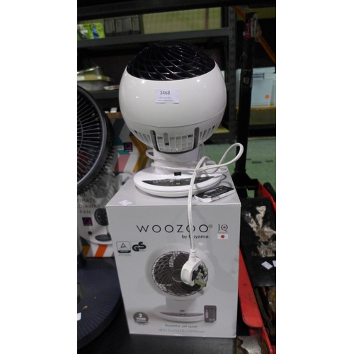 3468 - Iris Woozoo Desk Fan  With Remote (310-36) * This lot is subject to VAT