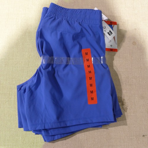 3044 - Five pairs of women's blue Tuff Athletics shorts - size M * this lot is subject to VAT