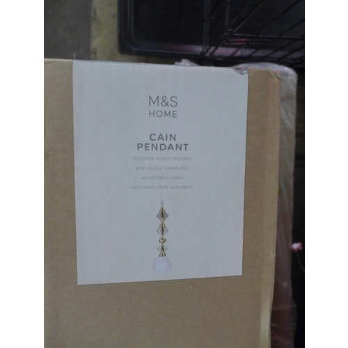 2357 - 3 M & S pendant lights - boxed