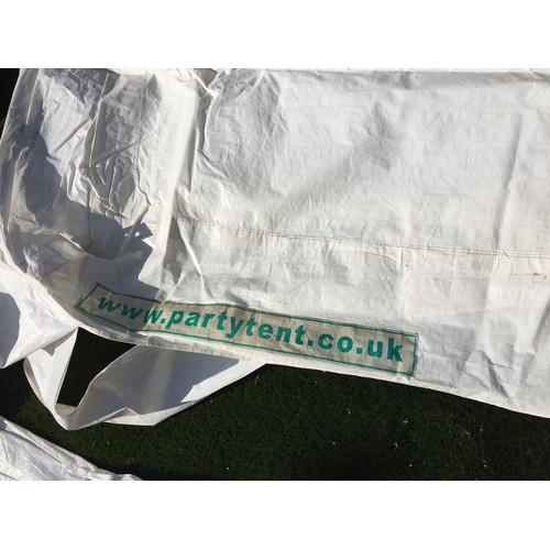 2273 - A large fully disassembled marquee with white canopy approximately 8m x 4m