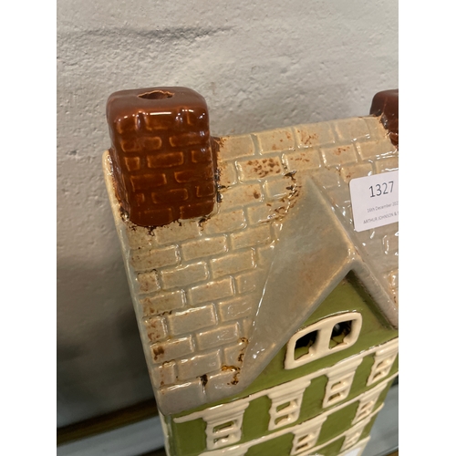 1327 - A ceramic tealight house, H 26cms (570809)   #