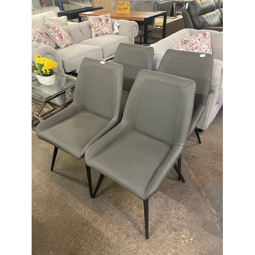 1469 - A set of four grey Morada chairs * this lot is subject to VAT