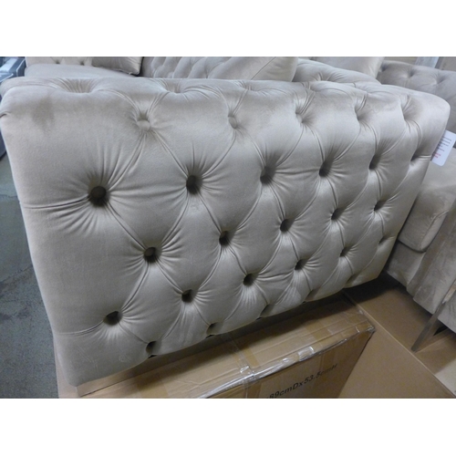 1368 - A Fenzi brushed gold three seater sofa, two seater sofa and armchair * this lot is subject to VAT