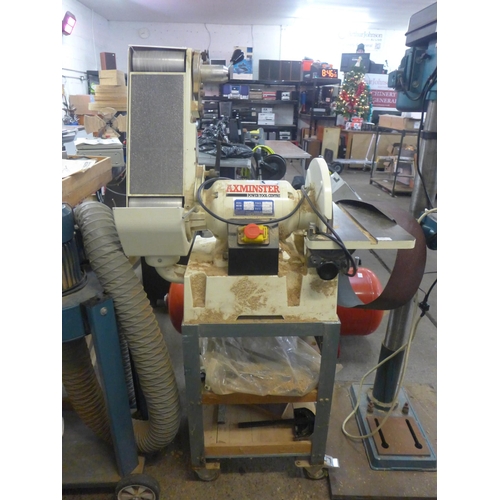 2104 - An Axminster A5612E belt and disc sander