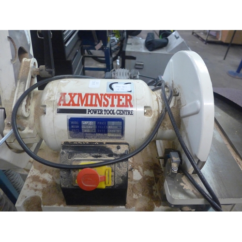 2104 - An Axminster A5612E belt and disc sander