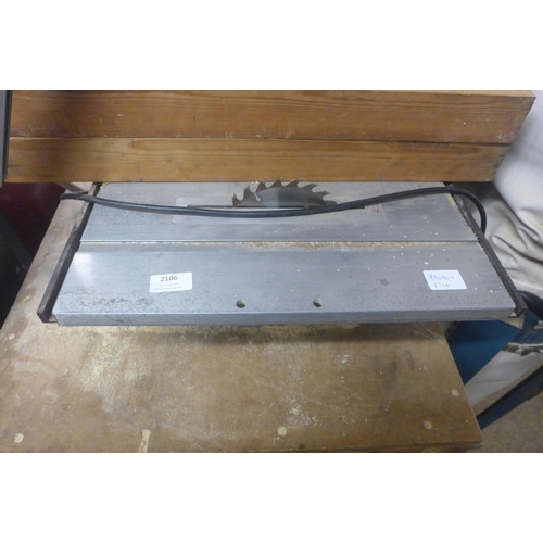 2106 - An Inca 341.017 table saw - failed electrical safety test due to earth continuity - sold as scrap on... 