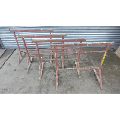 2257 - Four builders' trestles