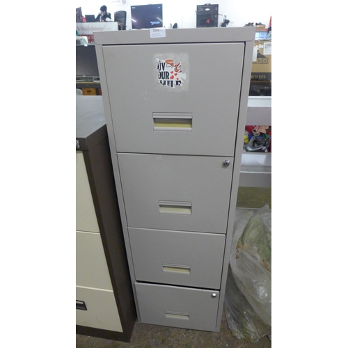 2263 - A 4 drawer filing cabinet