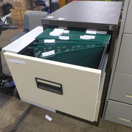 2264 - Two filling cabinets 3 draw and 2 draw